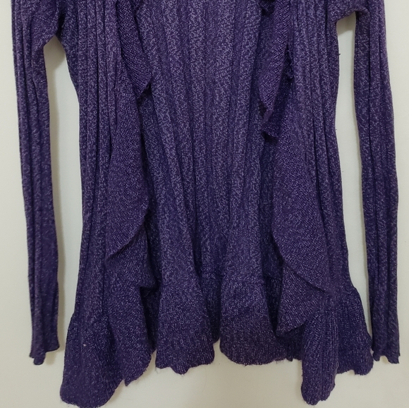 🍄2for20🍄 Lavender Rippled Cardigan, Long Sleeve - Picture 2 of 4